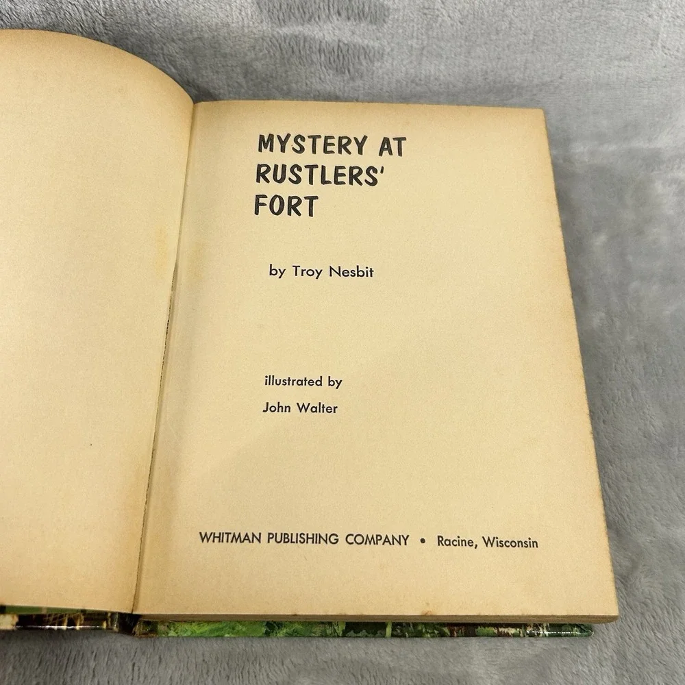 Mystery‎ at Rustlers Fort Troy Nesbit 1964 Whitman Hardcover Illustrated Vintage